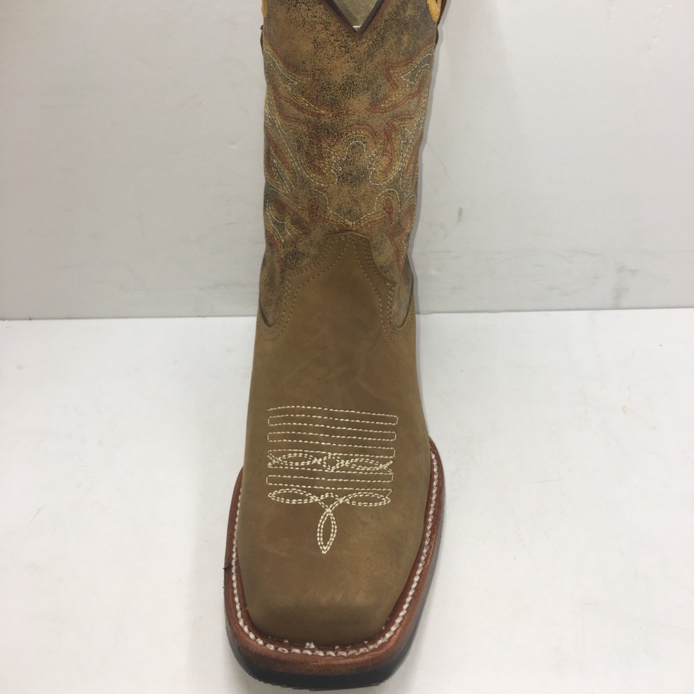 MEN'S RODEO COWBOY BOOTS GENUINE LEATHER BOOTS - Picture 5 of 5